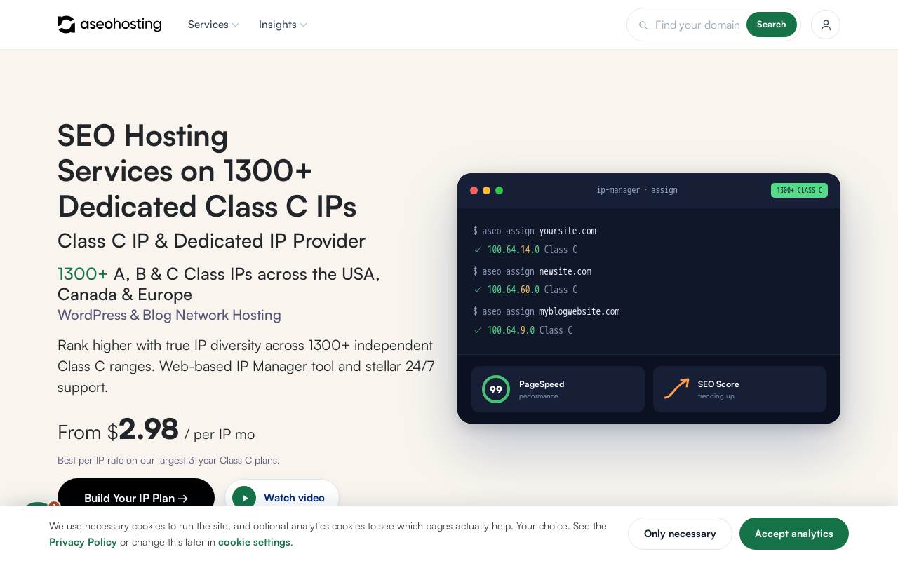 ASeoHosting 官網截圖