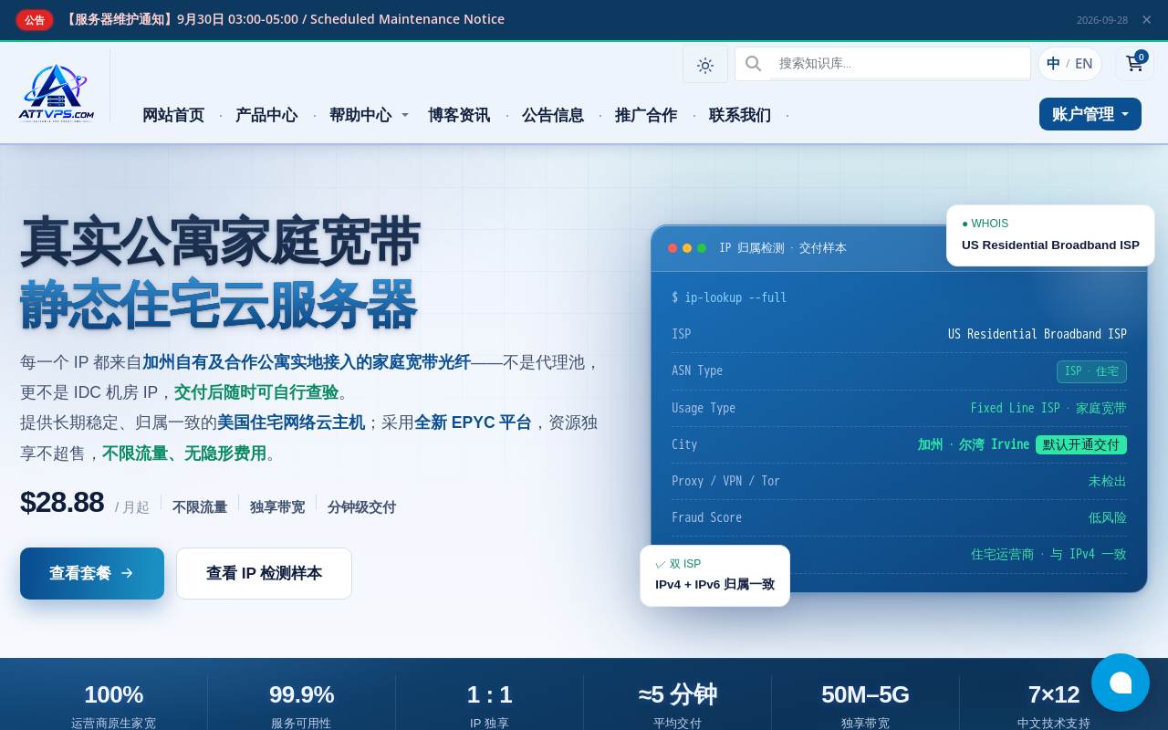 ATTVPS 官網截圖