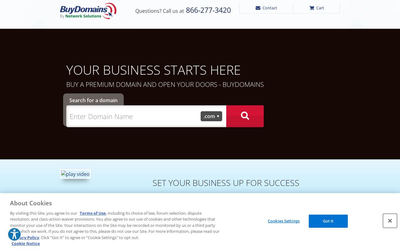 BuyDomains 官網截圖
