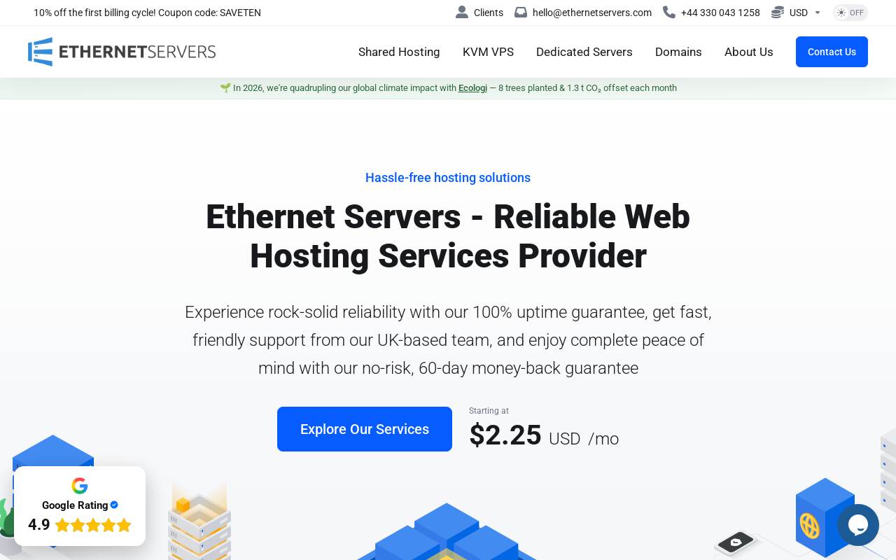 Ethernet Servers 官网截图