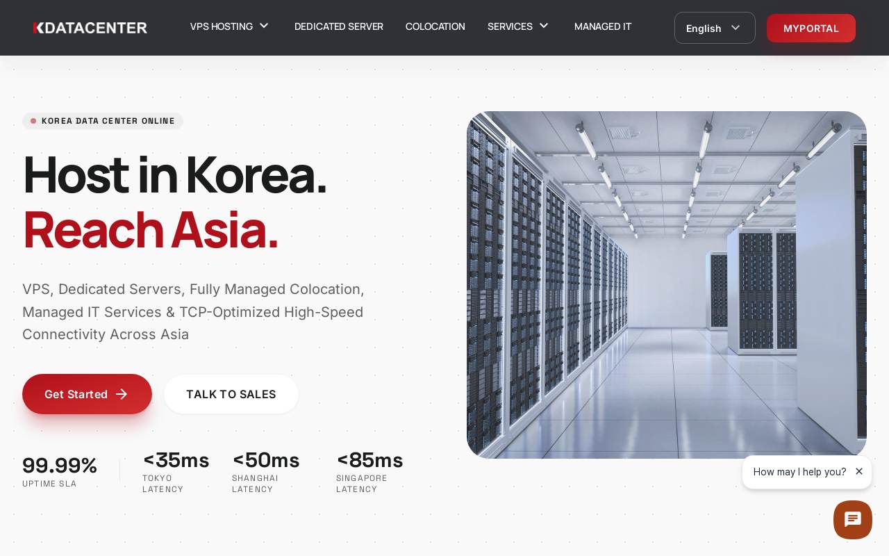 Kdatacenter 官網截圖