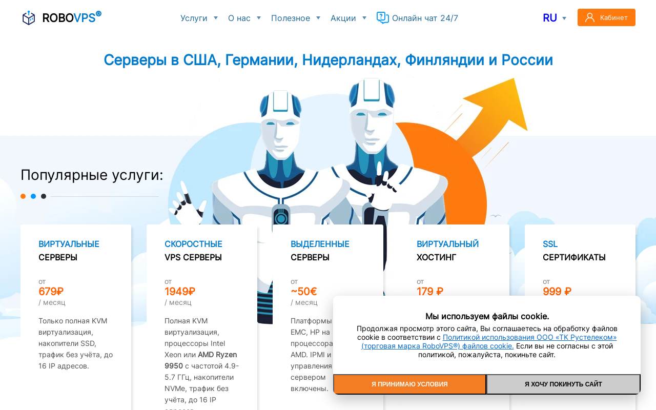 ROBO VPS 官網截圖