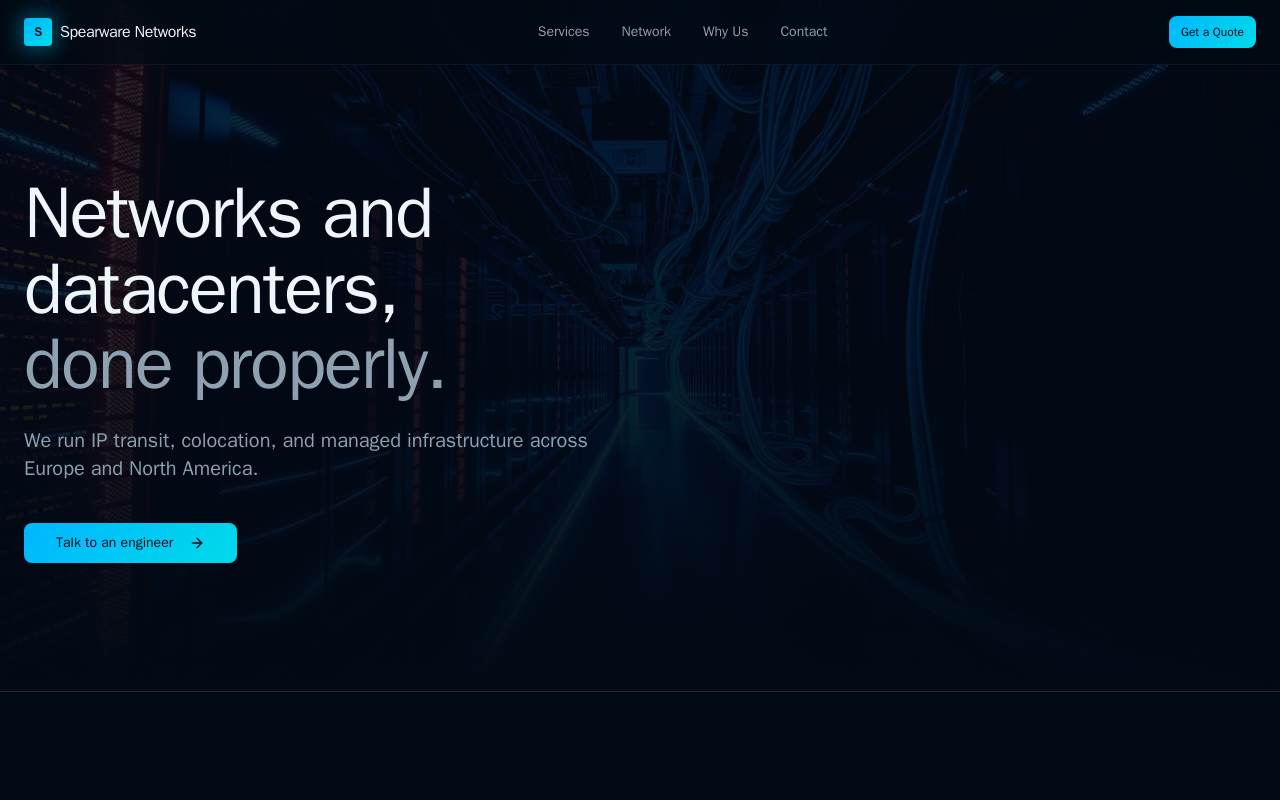 Spearware Networks 官網截圖