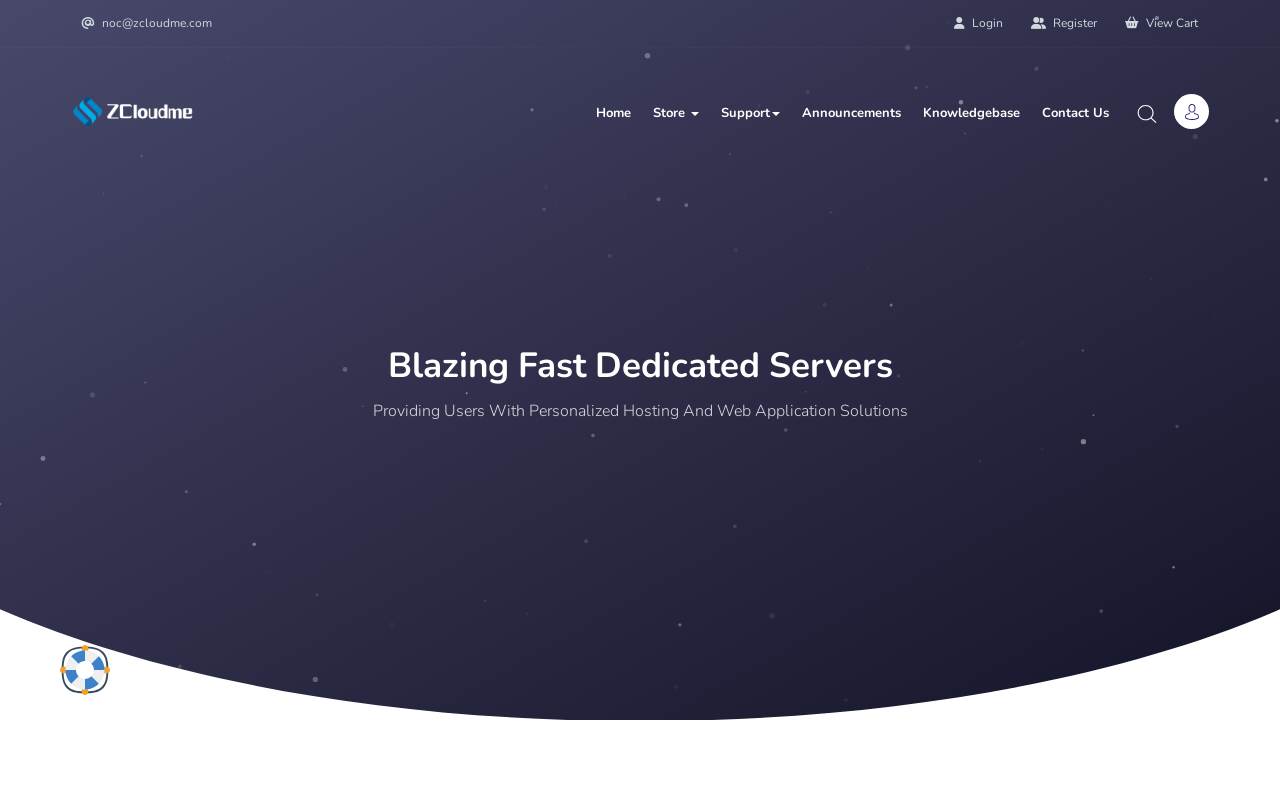 ZCloud 官網截圖